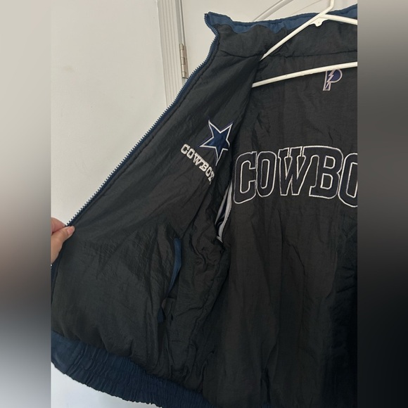Dallas Cowboys NFL Vintage 90s Pro Player Reversible Jacket L - Picture 10 of 15
